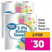 Game Great Value Roller Towel 2's Pack- For 2 offer