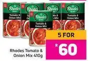 Game Rhodes Tomato & Onion Mix 410g- For 5 offer