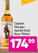Game Captain Morgan Spiced Gold Rum- 750ml offer