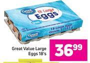 Game Great value Large Eggs 18's Pack offer