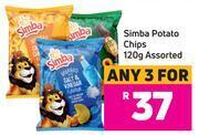 Game Simba Potato Chips 120g Assorted- For Any 3 offer