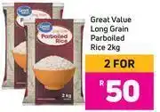 Game Great Value Long Grain Parboiled Rice 2Kg- For 2 offer
