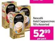Game Nescafe Gold Cappuccinos 10's Assorted- Per Pack offer