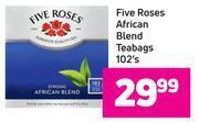 Game Five Roses African Blend Teabags- 102's Pack offer
