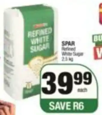 SuperSpar Spar Refined White Sugar 2.5kg offer