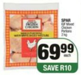 SuperSpar Spar Mixed Chicken Portions 2kg offer