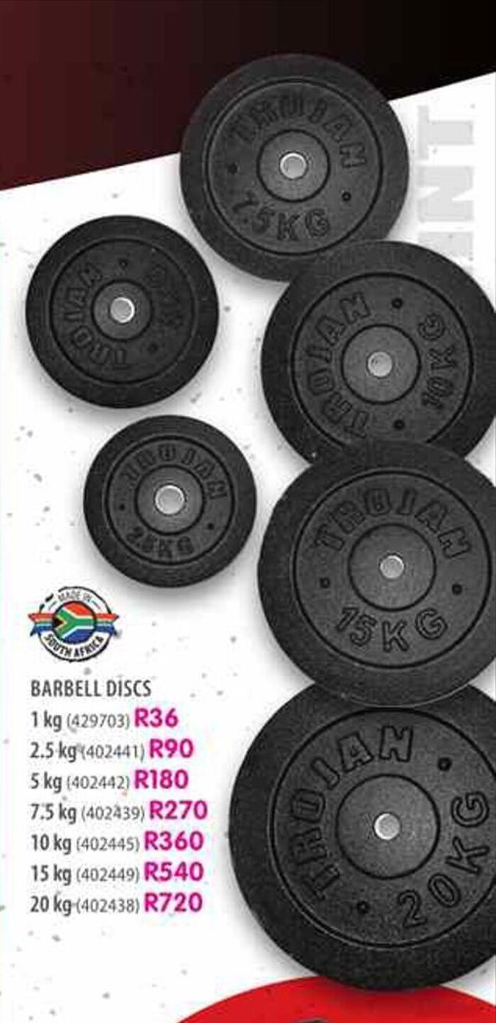 Barbell Discs 1kg offer at Makro