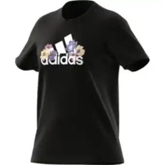 Totalsports Women's adidas floral black graphic tee offer