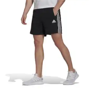 Men's adidas 3-stripes training black shorts