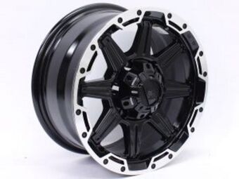 Autostyle 15″ gr 158110 6/139 black machine lip alloy wheels offer