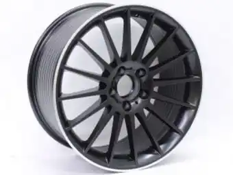 Autostyle 18″ m3643 5/112 black machine lip alloy wheels offer