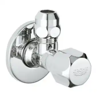Grohe angle valve, 1/2" with 3/8" compression coupling
