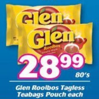 Glen Rooibos Tagless Teabags Pouch 80's