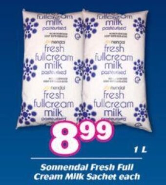 Sonnendal Fresh Full Cream Milk Sachet 1L