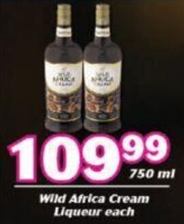 Wild Africa Cream Liqueur 750ml