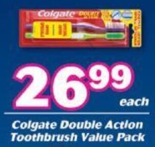 Cambridge Food Colgate Double Action Toothbrush Value Pack offer