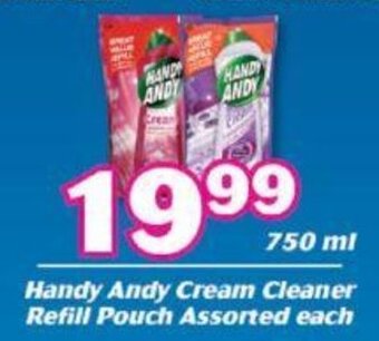 Cambridge Food Handy Andy Cream Cleaner Refill Pouch Assorted 750ml offer