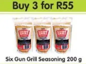 six Gun Grill Seasoning 3 x 200g