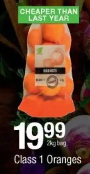 Checkers Class 1 Oranges 2kg offer
