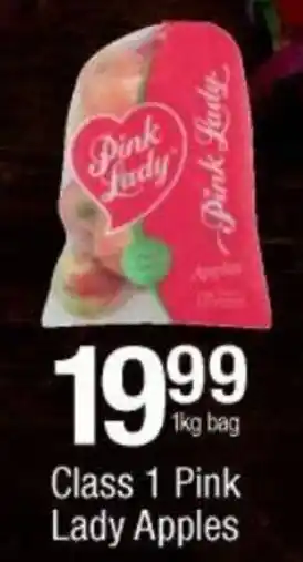 Class 1 Pink Lady Apples 1kg