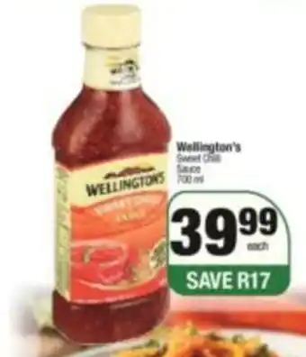 Wellington's Sweet Chilli Sauce 700ml