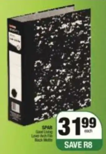 SuperSpar Spar Goodliving Arch File Folder Black Matte offer