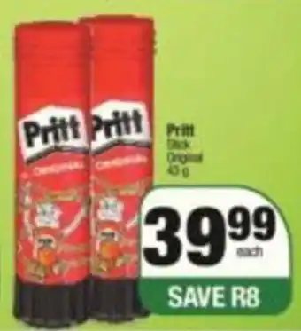 SuperSpar Pritt Original Glue Stick 43g offer