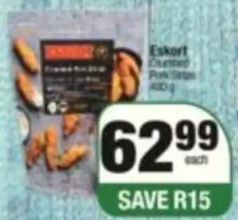 SuperSpar Eskort Crumbed Pork Strips 480g offer