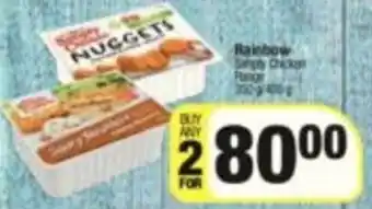 SuperSpar Rainbow Simply Chicken Range 350g - 400g offer