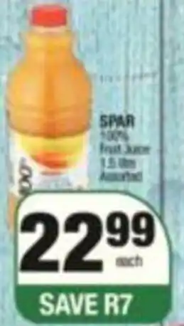 SuperSpar Spar 100% Fruit Juice Blend Assorted 1.5L offer