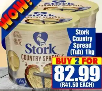 Three Star Cash and Carry Stork Country Spread 2x1kg offer