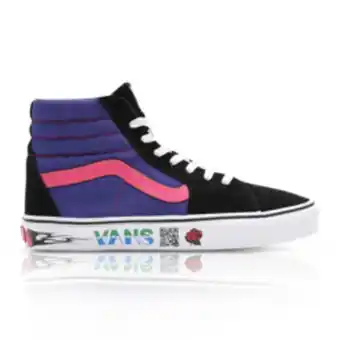 Sportscene Vans junior disruptive sk8-hi black/purple sneaker offer
