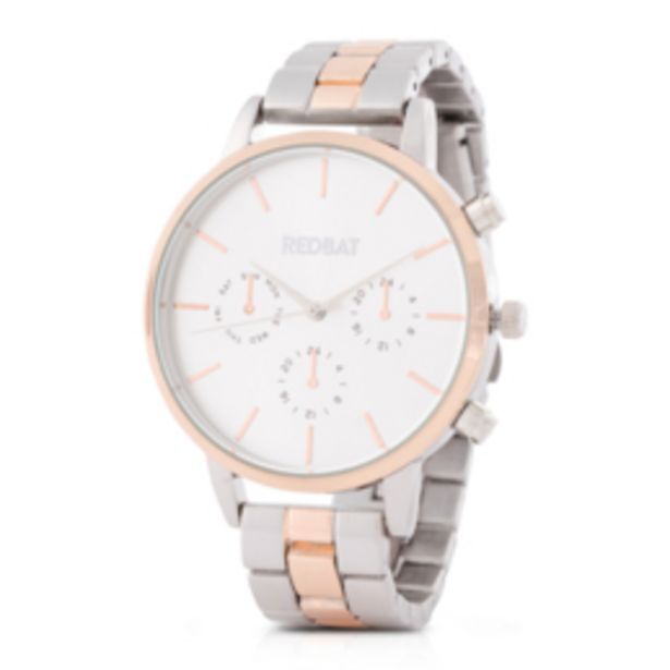 Redbat silver/gold metal watch offer at Sportscene