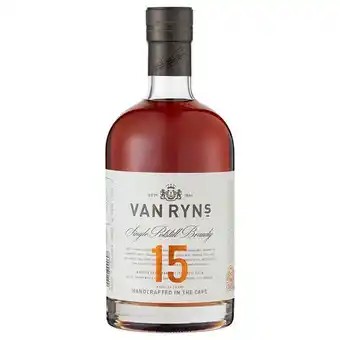 Prestons Van ryn’s reserve 15 year old single potstill brandy (1x 750ml) offer
