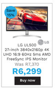 First Shop LG UL500 27" IPS Monitor offer