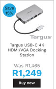 Targus USB-C 4K HDMI/VGA Docking Station