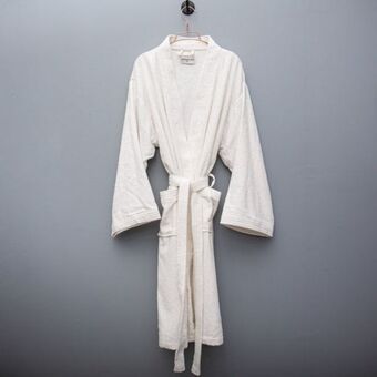 Whitehouse Whisper soft bathrobe - white offer