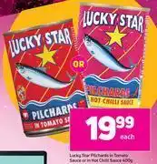 Game Lucky Star Pilchards In Tomato Sauce Or In Hot Chilli Sauce-400g Each offer