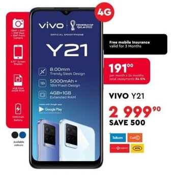 Edgars Vivo Y21 4G offer