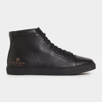 Brogue leather high top