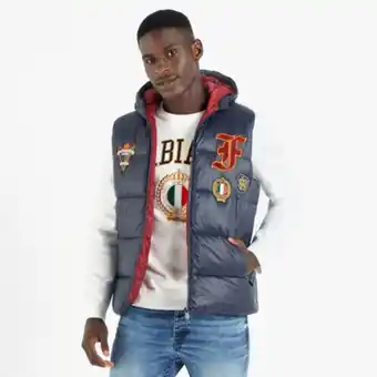 Fabiani Fls college badged sleeveless jacket offer
