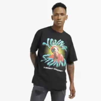 Sportscene Redbat x young stunna men's relaxed black t-shirt offer