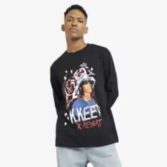 Sportscene Redbat x k keed men's black graphic t-shirt offer