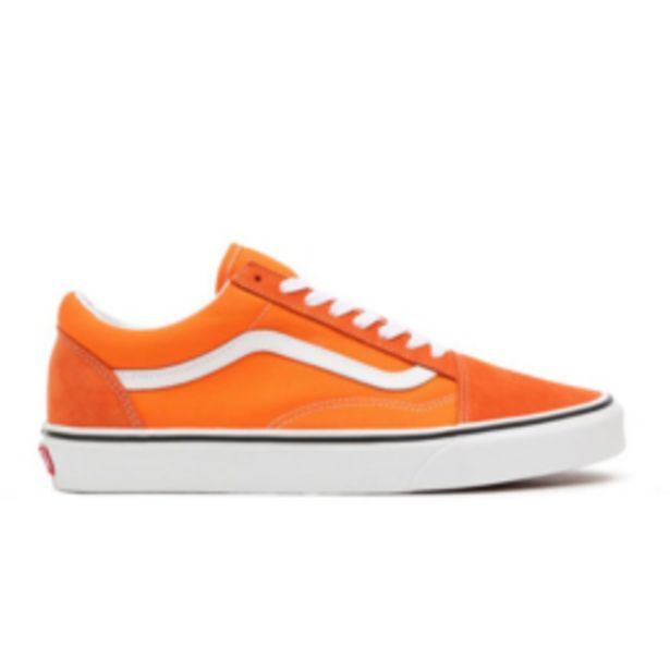 Vans men's old skool orange sneaker offer at Sportscene