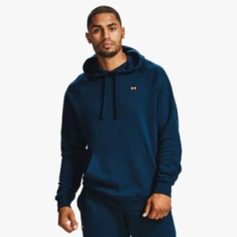 Totalsports Men's under armour rival fleece navy hoodie offer