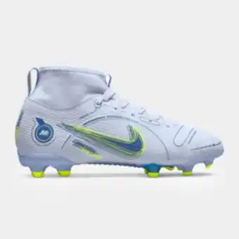 Junior nike mercurial superfly 8 academy mg grey/blue boots