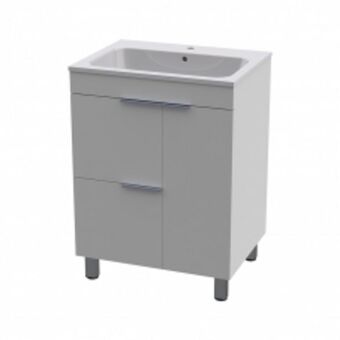 Lunar 600 floor unit - hgw (1 door, 2 draw)