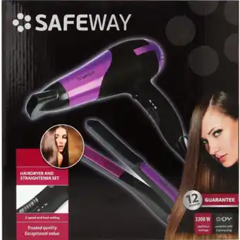 Clicks Hairdryer and straightener set offer