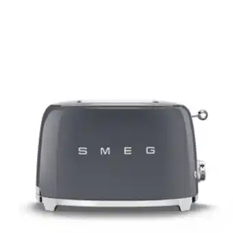 Smeg retro 2 slice toaster slate grey - tsf01greu/sa