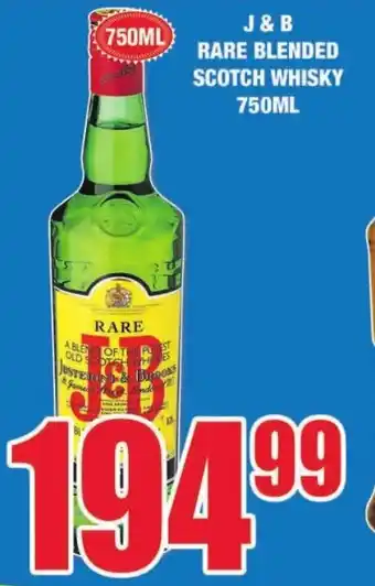 Boxer Liquors J & B Rare Blended Scotch Whisky 750 ml offer